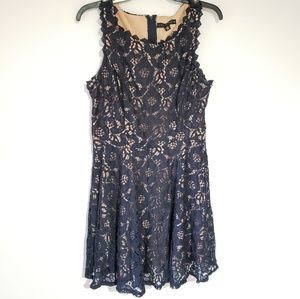Navy lace dress
